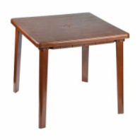 Стол квадратный (800*800*740) коричневый М8153