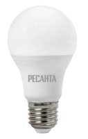 Лампа светодиодная LL-R-A60-9W-230-3K-E27 (груша, 9Вт, нейтр., Е27) РЕСАНТА