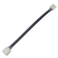 Коннектор: соединительный кабель с двумя 4-х конт.зажимными разъемами 10мм (RGB) LED SC41С2ESB Ecola