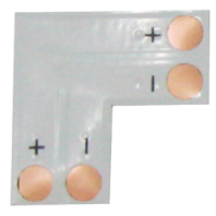 Коннектор: соединительная плата L-обр., для зажимного разъема 2-х конт 8mm (5шт) LED SC28FLESB Ecola