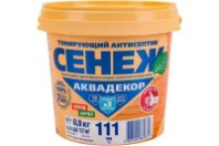 Антисептик АКВАДЕКОР Х2-111 (тик) 0,9 кг (тонир. с УФфильтр) СЕНЕЖ