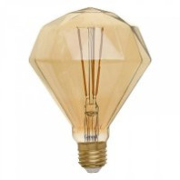 Лампа светодиодная General LOFT АЛМАЗ BS E27 10W 2700K 2K 120*155 филамент (нитевидная) золотая 6553