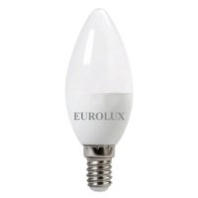 Лампа светодиодная LL-E-C37-7W-230-4K-E14 (свеча, 7Вт, нейтр., Е14) EUROLUX